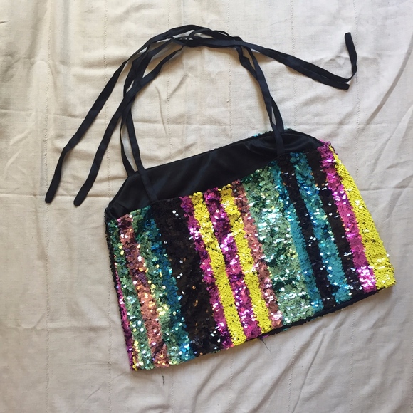 Sequins Tie Straps Top - Picture 5 of 6